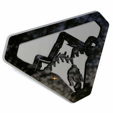 Emblema 3D Parafango Mountain Sasquatch Bigfoot_2