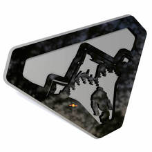 Montagne Sasquatch Bigfoot Yeti Fender Badges Stemma portellone Emblema Badge 3D
 2