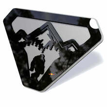 Emblema 3D Parafango Mountain Sasquatch Bigfoot_3