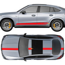 Kit Completo Adesivo Vinil Strisce da Corsa per Mercedes-Benz GLC-Class 2018-2023_3
