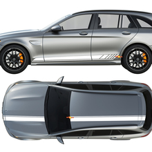 Pacchetto AMG Edition 1 Strisce laterali e sul cofano, sul tetto e sul baule Kit adesivi in vinile per Mercedes C63
 2