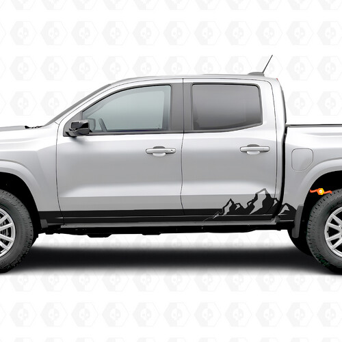 Strisce in vinile Mountain Range per porta e sottoporta per Chevrolet Colorado 3ª generazione 2023-2026