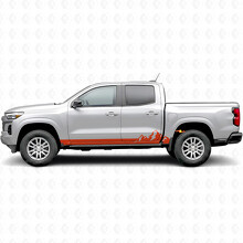 Strisce in vinile Mountain Range per porta e sottoporta per Chevrolet Colorado 3ª generazione 2023-2026_4