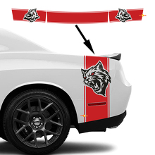 Kit di Adesivi in Vinile a Strisce Laterali e Posteriori Stile Wildcat per Dodge Challenger_2