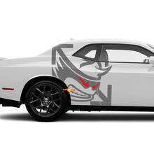 Kit di Adesivi Laterali in Vinile Stile Scat Pack per Dodge Challenger Charger_3
