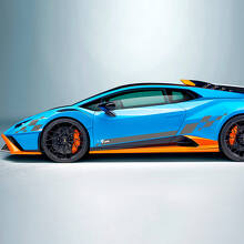 Adesivo in Vinile con Strisce a Bandiera a Scacchi per Lamborghini STO 2