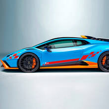 Adesivo in Vinile con Strisce a Bandiera a Scacchi per Lamborghini STO 3