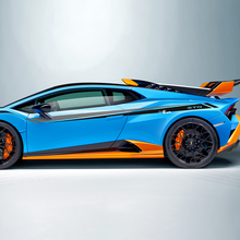 Due colori Strisce Laterali Adesivo in Vinile Grafica per Lamborghini STO
 2