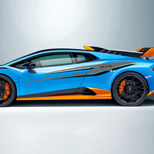 Due colori Strisce Tribal Laterali Adesivo in Vinile Grafica per Lamborghini STO
 2