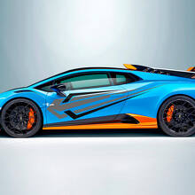 Strisce Laterali Adstract Meteor in Vinile Adesivo per Portiere per Lamborghini STO 2