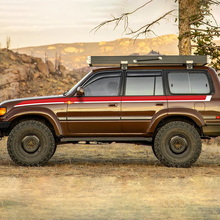Grafiche a strisce laterali retrò vintage per Toyota Land Cruiser 80 Series
 3