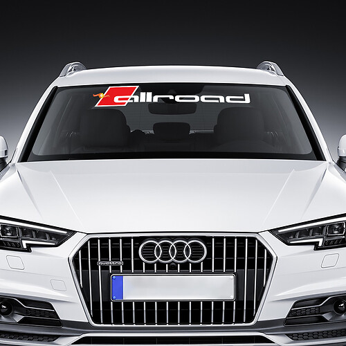 Adesivi in vinile Grafica Adesivi parabrezza Audi Allroad Banner Racing
 1