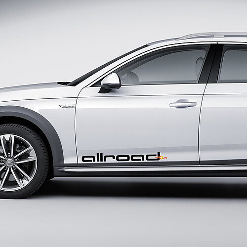 Coppia di adesivi Audi Quattro per portiere con logo Quattro
 1