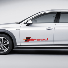 Coppia di adesivi laterali per portiere Audi Allroad
 2