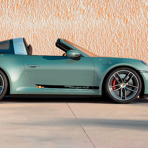 Adesivo decorativo adesivo per porte laterali per Porsche 911 Targa 4S 2026
