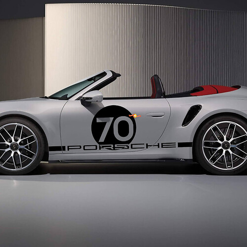 Kit laterale grafico Spirit 70 adesivo sticker per Porsche 911
 1