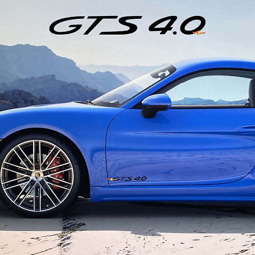 Kit adesivi in vinile per porta laterale GTS 4.0 per Porsche 718 Cayman