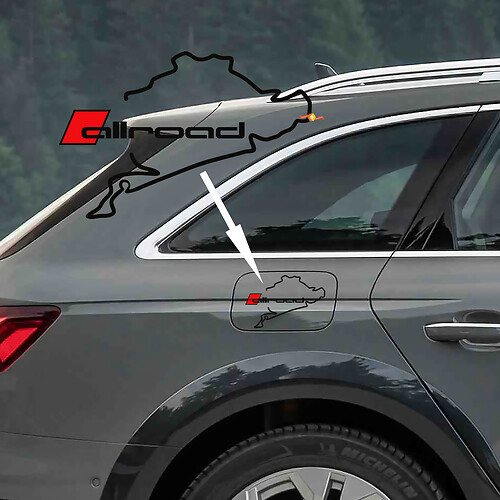 Adesivi Decal Audi Allroad Nürburgring
 1