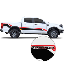 Adesivo laterale del cassone del camion Tremor Set Adesivi a strisce in vinile per Ford Super Duty F250 F150
 2