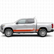 Strisce in vinile stratificate per porte e pannelli sottoporta per Chevrolet Colorado 3ª generazione 2023-2026_4