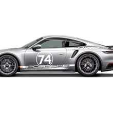 Kit adesivi decalcomania con strisce Heritage Design grafiche Side 911 Turbo 50 Years 2025 per Porsche 911 Turbo S 992.2
 2