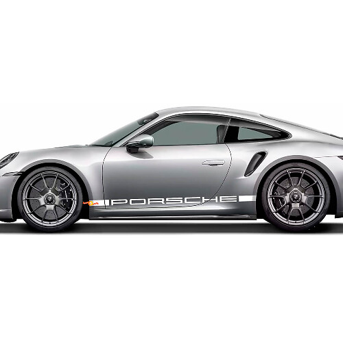 Kit strisce laterali PORSCHE grafica Adesivo Decal per Porsche 911 Turbo S 992.2
