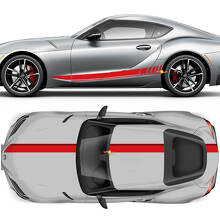 Kit Completo Adesivi in Vinile Strisce Racing per Toyota Supra 2020-2026_3