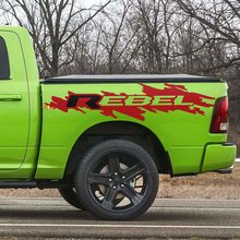 Adesivo grafico per fiancata letto Rebel in vinile per Dodge Ram Rebel
 2
