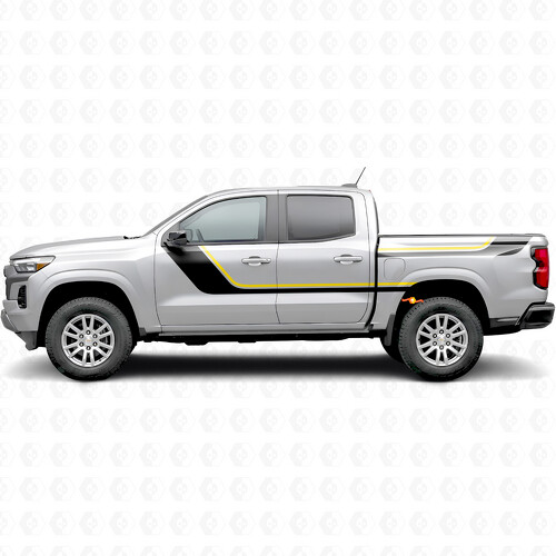 Strisce in Vinile Decorativo Superiore e Laterale per Portiera e Pianale per Chevrolet Colorado 3ª Gen 2023-2026