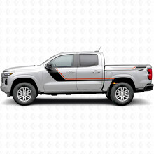 Strisce in Vinile Decorativo Superiore e Laterale per Portiera e Pianale per Chevrolet Colorado 3ª Gen 2023-2026_2
