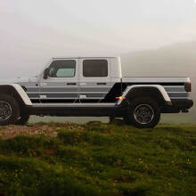 Adesivo grafico a righe retrò vintage laterali in vinile per Jeep Gladiator
 2