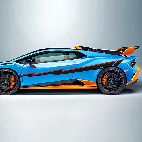STO Strisce Laterali Adesivo in Vinile Grafica per Lamborghini STO
 1