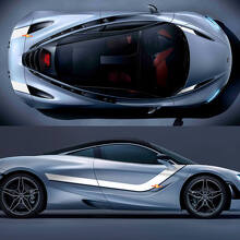 McLaren 720 570 765 Adesivo in vinile per strisce grafiche sul cofano intero
 2