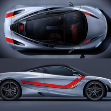 McLaren 720S Adesivo in vinile per strisce grafiche sul cofano e sui lati
 3