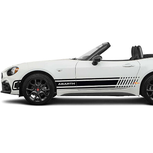Adesivo grafico a strisce laterali per Fiat 124 Spider Abarth
