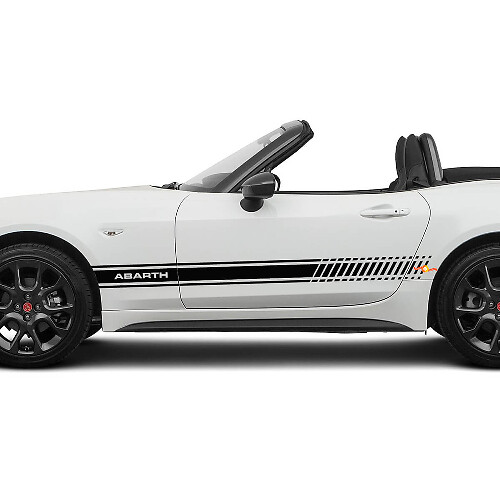 Adesivo grafico a strisce laterali per Fiat 124 Spider Abarth 2
