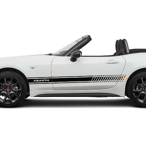 Adesivo grafico a strisce laterali per Fiat 124 Spider Abarth 2
