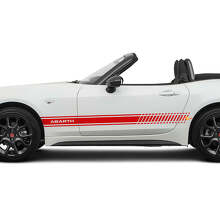 Adesivo grafico a strisce laterali per Fiat 124 Spider Abarth 2
 2