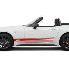 Kit di Adesivi in Vinile Strisce Laterali Racing per Fiat 124 Spider Abarth_2
