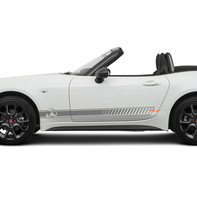 Adesivo grafico a strisce laterali Abarth Racing per Fiat 124 Spider Abarth
 3