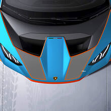 Strisce da corsa sul cofano Adesivo in vinile Grafica per Lamborghini STO
 3