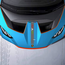 Adesivo in Vinile con Contorno a Strisce Stile Italiano per Cofano Lamborghini Huracán_2