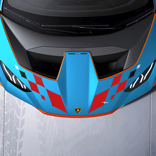 Adesivo in vinile con logo Hood Central STO per Lamborghini STO
 2