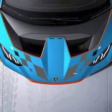 Adesivo in vinile con logo Hood Central STO per Lamborghini STO
 3