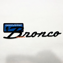 Bronco Badlands Yeti Sasquatch Bigfoot Fender Badges Stemmi portello posteriore 3D Nero vs Blu
 2