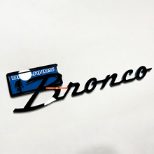 Bronco Badlands Yeti Sasquatch Bigfoot Fender Badges Stemmi portello posteriore 3D Nero vs Blu
 3