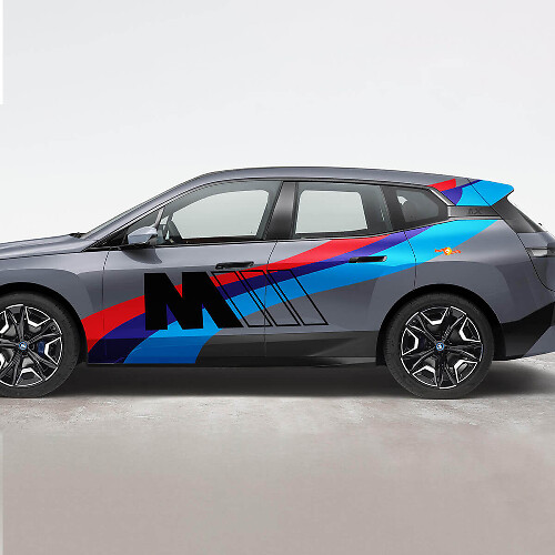 Kit adesivo in vinile Racing Side iX M per BMW iX
