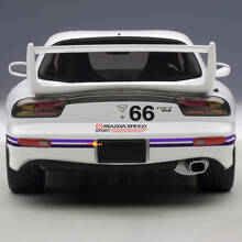 Kit completo di strisce adesive laterali per cofano 66 - Adesivo in vinile personalizzato per Mazda RX-7 Sport
 3