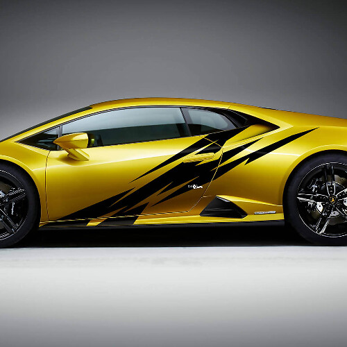 Grafica laterale Adesivo in vinile da corsa per Lamborghini Huracan Evo
