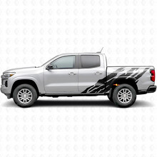Strisce Viniliche Frastagliate per Portiera e Fianco Cassone per Chevrolet Colorado 3ª Gen 2023-2026_2